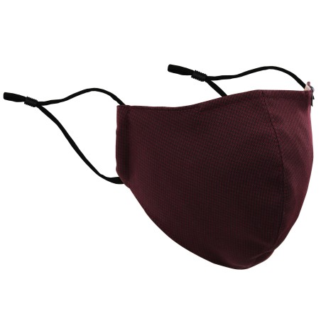 Winter Houndstooth Check Mask in Red and Black