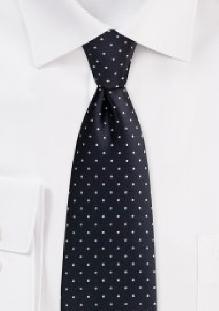 Black Pin Dot Necktie