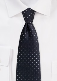 Black Pin Dot Necktie