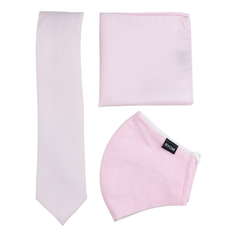 Soft Pink Mask and Tie Set
