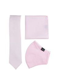 Soft Pink Mask and Tie Set