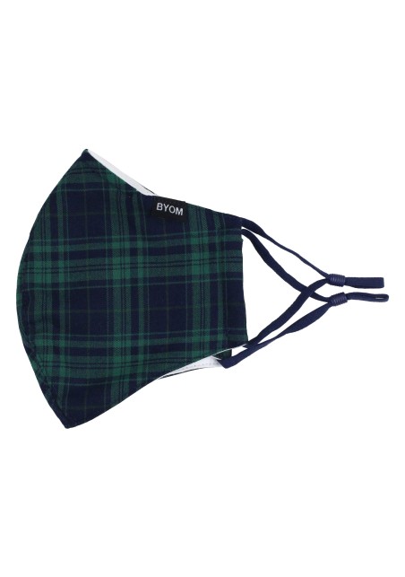 Black Watch Signature Tartan Plaid Mask Flat