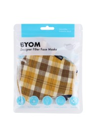 Golden Yellow Autumn Mask in Mask Bag