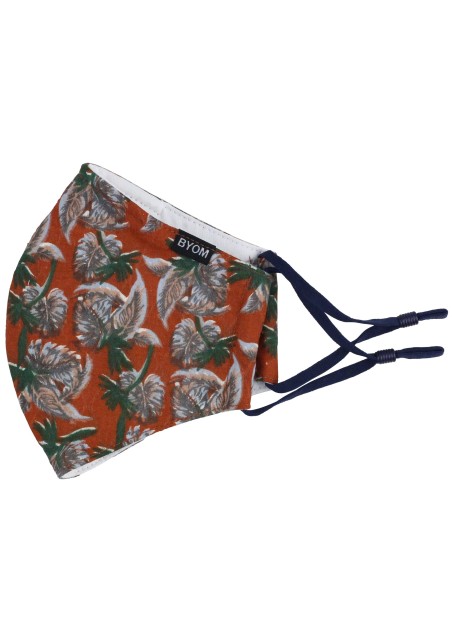 Autumn Print Filter Face Mask Flat