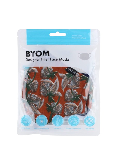 Autumn Print Filter Face Mask in Bag