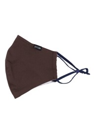 solid brown cotton face mask