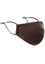 brown face mask with filter