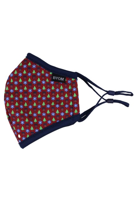 Christmas Wrap Print Design Mask for Kids
