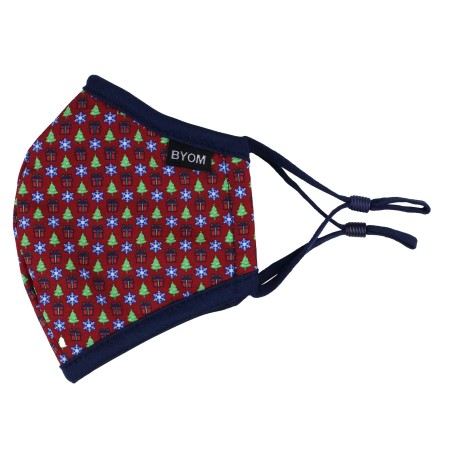 Christmas Wrap Print Design Mask for Kids