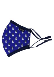 Blue Mask for Kids with Snowmen