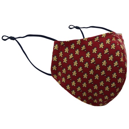 Gingerbread Man Print in Burgundy