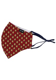 Gingerbread Man Print in Burgundy Flat