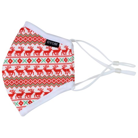 Scandinavian Christmas Print Mask for Kids