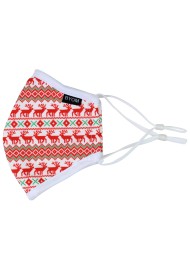 Scandinavian Christmas Print Mask for Kids