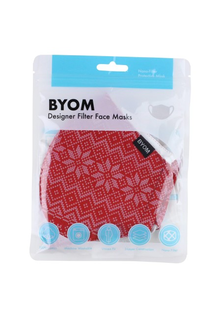 Norwegian Christmas Print Mask in Bag