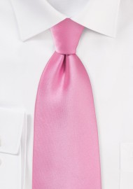 Solid Bright Pink Necktie for Kids
