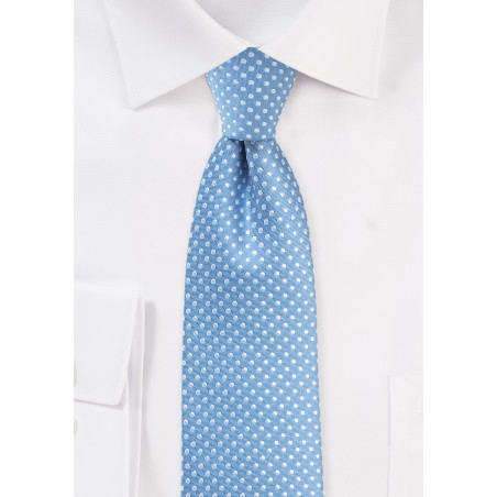 Dusty Blue Pin Dot Tie