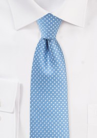 Dusty Blue Pin Dot Tie