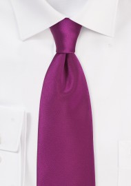 Dark Fuchsia Color Necktie