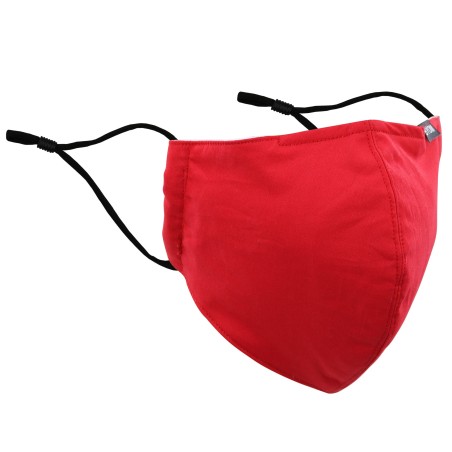 Solid Red Cotton Filter Mask