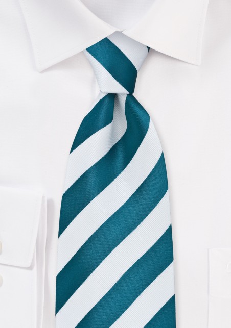 Horizon Blue Striped Kids Length Tie