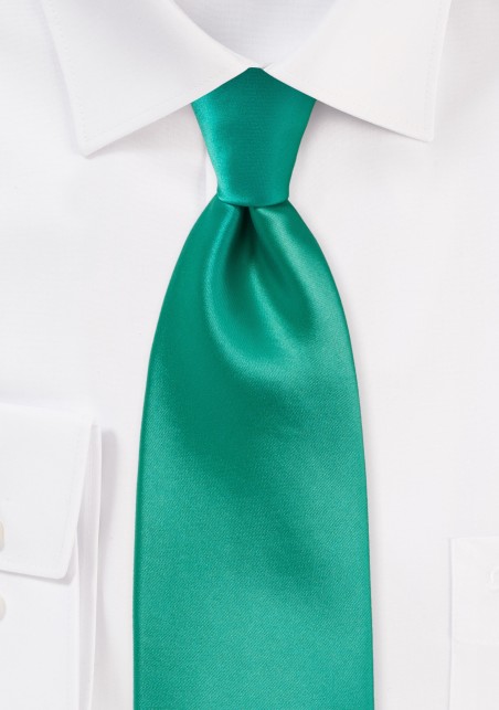 Bright Jade Green Kids Tie