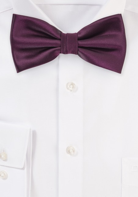Plum Color Bow Tie