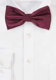 Wine Red Colored Bow Tie