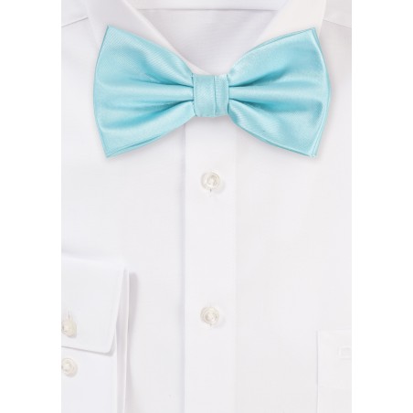 Light Turquoise Blue Bow Tie