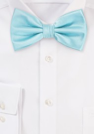 Light Turquoise Blue Bow Tie