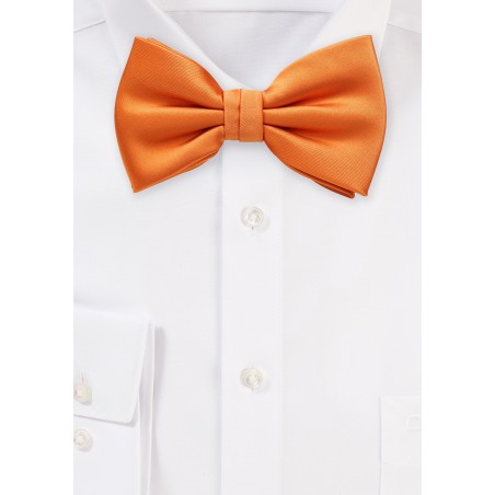 Solid Bow Tie in Orange
