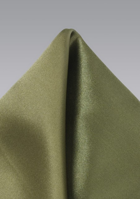 Solid Olive Green Pocket Square