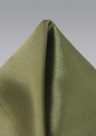 Solid Olive Green Pocket Square