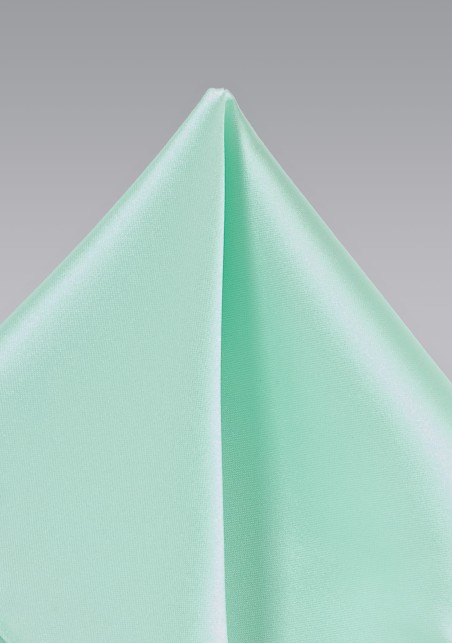 Mens Pocket Square in Honeydew Green