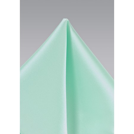 Mens Pocket Square in Honeydew Green