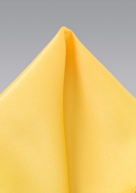 Bright Yellow Pocket Square