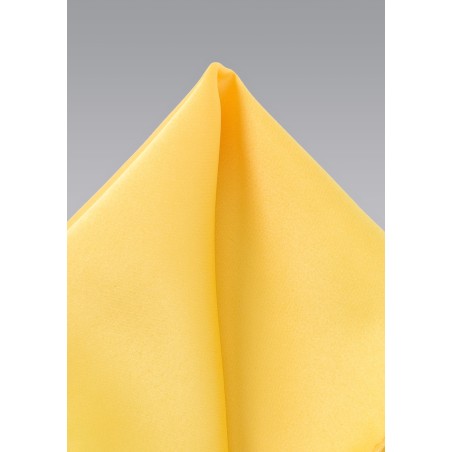 Bright Yellow Pocket Square