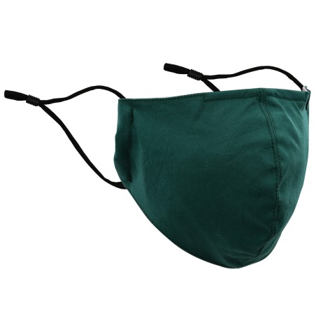 Solid Dark Green Face Mask