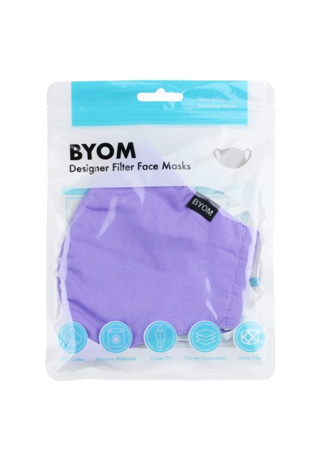 Filter Mask in Lavender in Bag