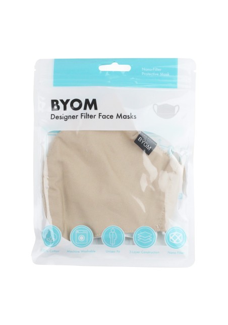 Cotton Mask in Champagne in Bag