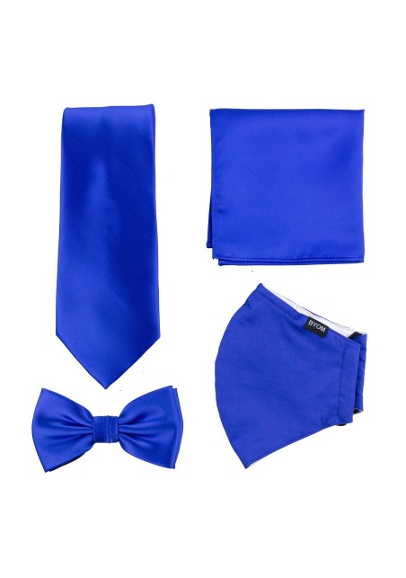 Marine Blue 4-piece Mask and Tie Set