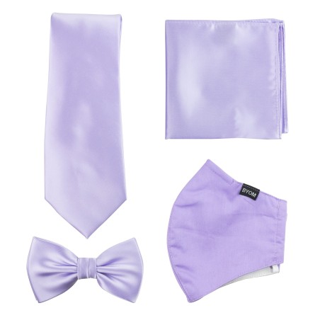 Lavender Tie and Mask Set