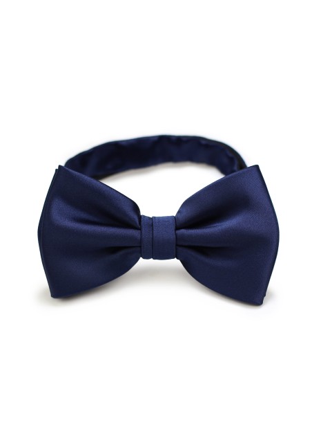 Solid Navy Bow Tie