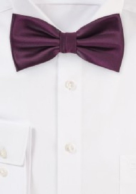 Plum Purple Bow Tie