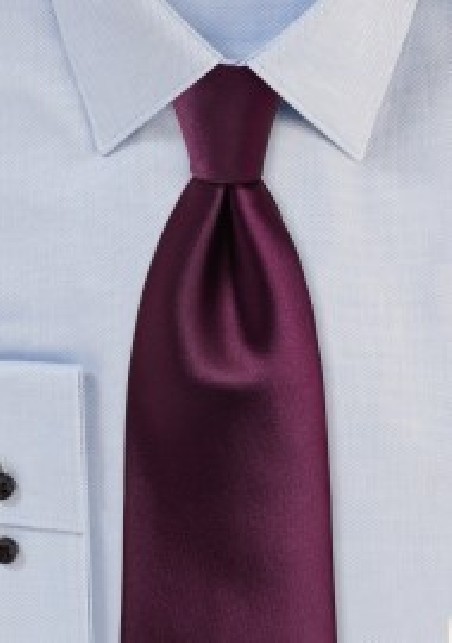 Plum Purple Necktie