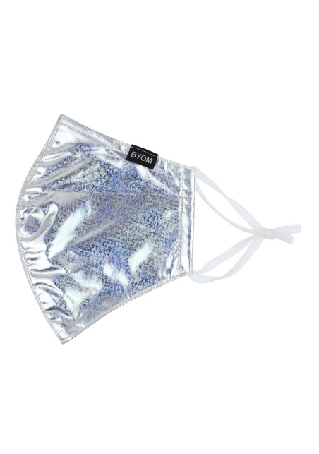 Silver Glitter Mask