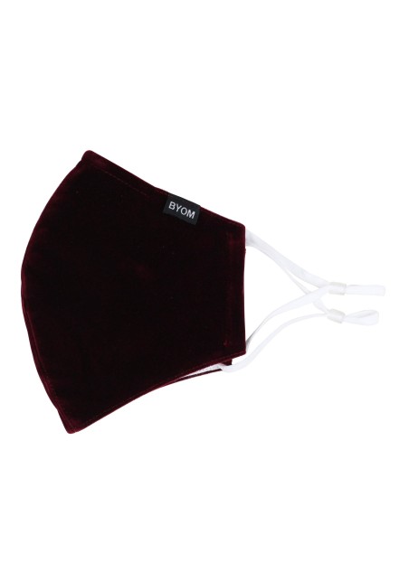 Velvet Face Mask in Elegant Burgundy
