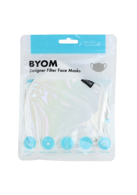 White Mask with Sparkle in Bag