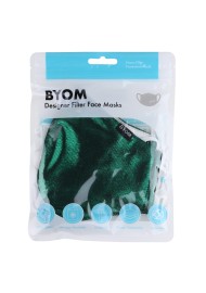 Metallic Green Filter Mask in Bag