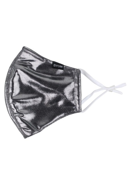 Metallic Silver Mask | Solid Silver Mask in Metallic Sheen Finish